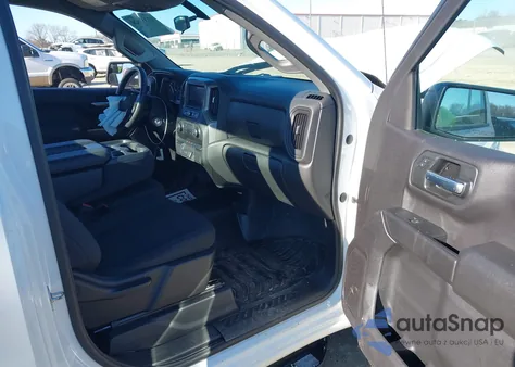 2021 Chevrolet Silverado 1500 2Wd Long Bed Wt из США, поврежденный, VIN 3GCNWAEF0MG384029